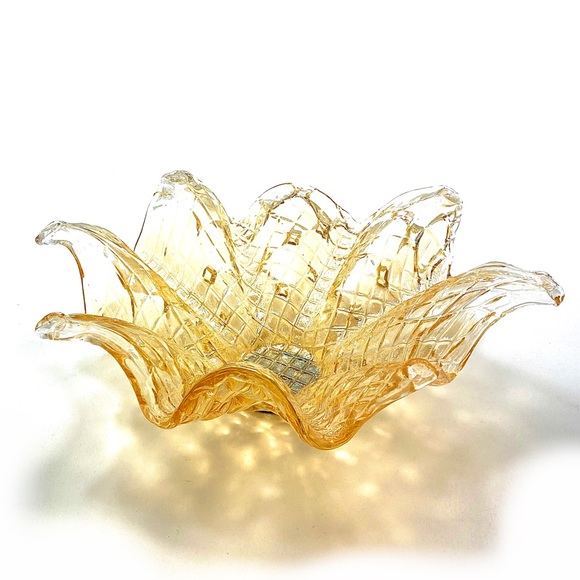 Abstract Authentic Murano Glass Bowl - Picture 2 of 4